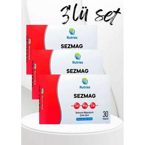 Sezmag Magnezyum Takviyesi 30 Kapsül – 3’lü Ekonomik Set