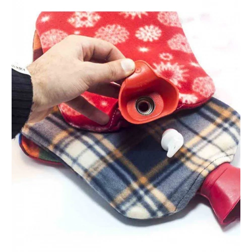 Sıcak Su Torbası 2 Litre Polar Kılıflı Termofor (5365)