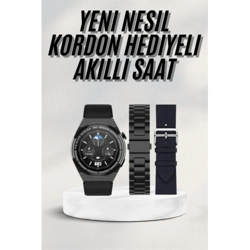 Şık Akıllı Saat Amoled Ekran Gps Uyumlu Adımsayar