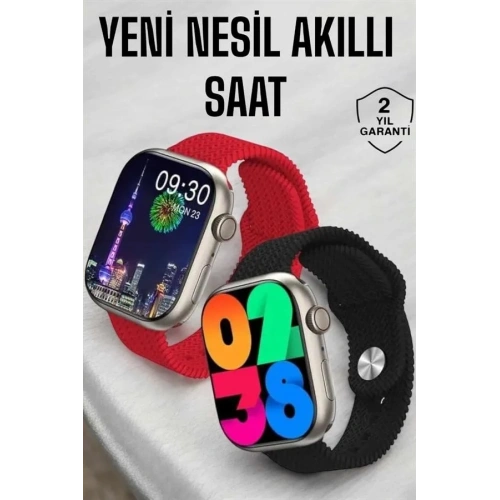 Şık Akıllı Saat Bluetooth Bağlantılı 1 Adet Sağlık Takibi
