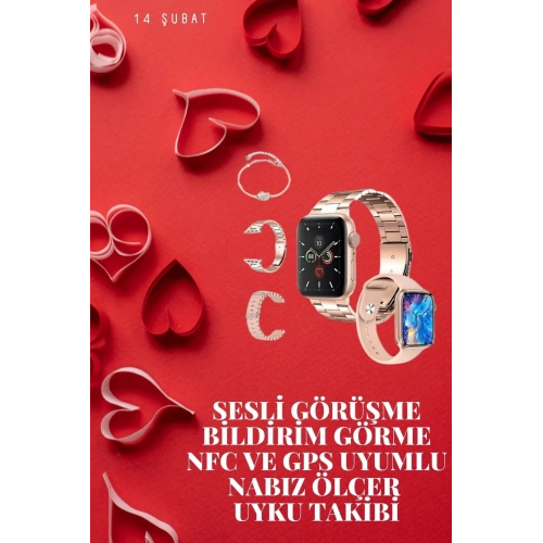 Şık Tasarımlı Akıllı Saat Çiftler İçin 1 Adet