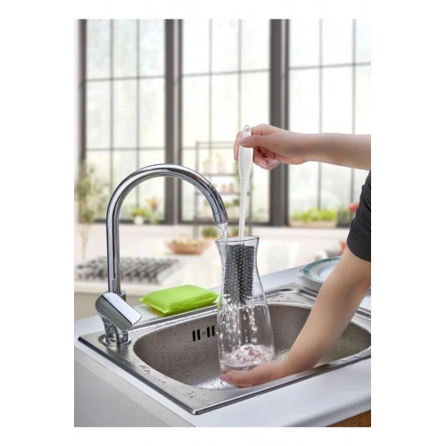 Silikon Şişe Biberon Konserve Kavanoz Matara Temizleme Fırçası Çok Amaçlı Temizleme Fırçası Bpa Free (5365)