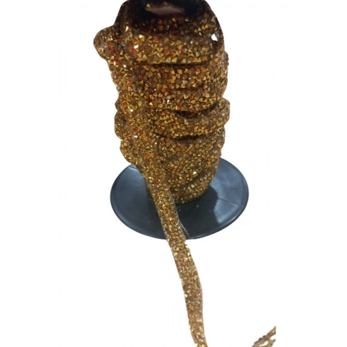 Silikonlu Yapıştırma Taş 1 Cm Gold 5 Metre