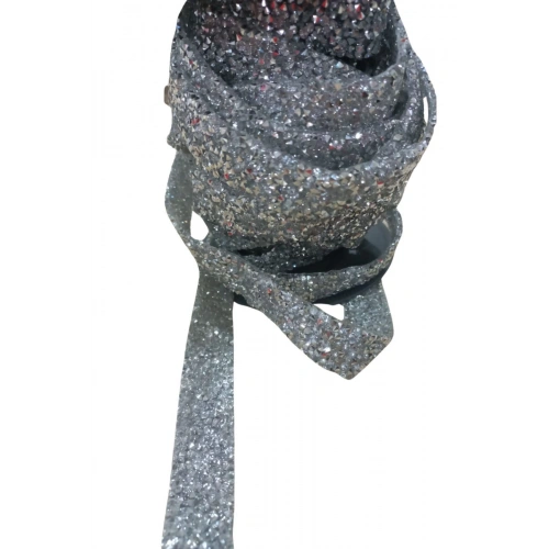 Silikonlu Yapıştırma Taş 1 Cm Gümüş 10 Metre