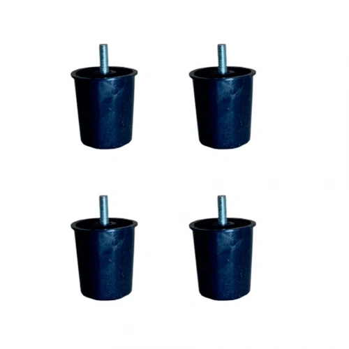 Siyah Baza Plastik 58mm 4 Adet