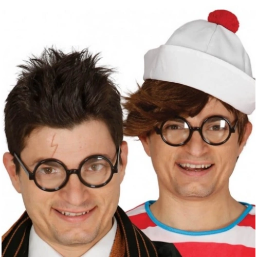 Siyah Çerçeveli Numarasız Camlı Öğrenci Şaka Gözlüğü 1 Adet (5365)