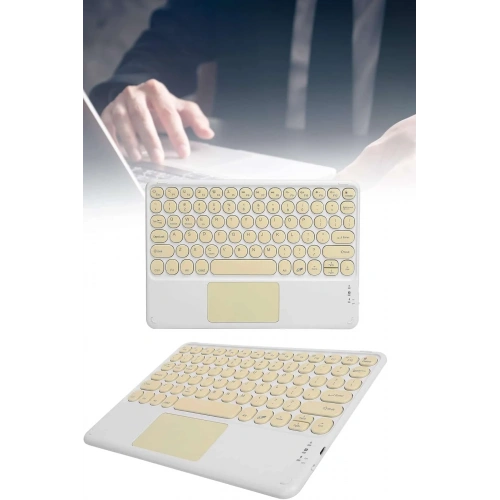 Slim Kablosuz Bluetooth Klavye Touchpad Android Ve İos Uyumlu