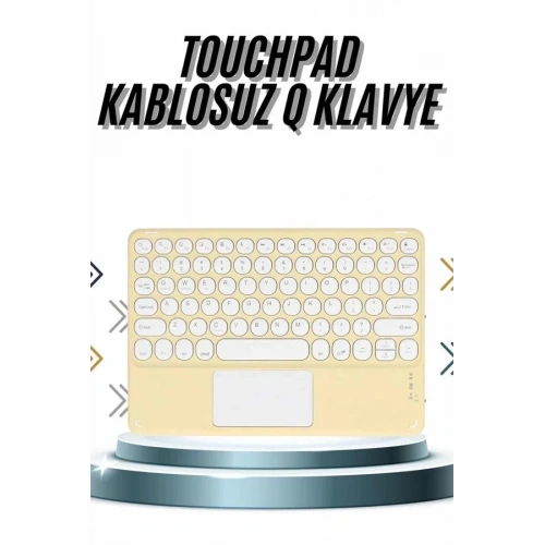 Slim Kablosuz Bluetooth Klavye Touchpad Android Ve İos Uyumlu