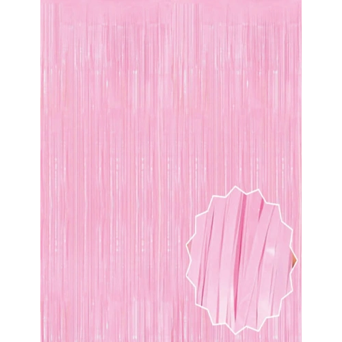 Soft Pink Tassel Door Curtain