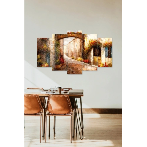 Sonbahar Manzara 5 Parçalı Mdf Tablo 60 x 100