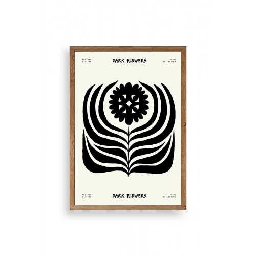 Soyut Ahşap Çerçeveli Tablo 17 x 23