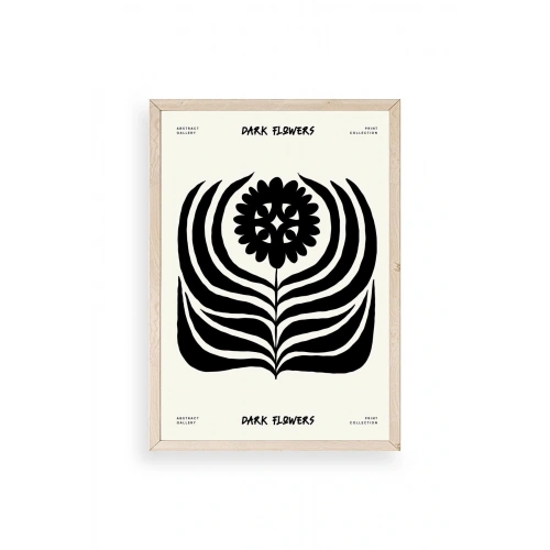 Soyut Ahşap Çerçeveli Tablo 17 x 23