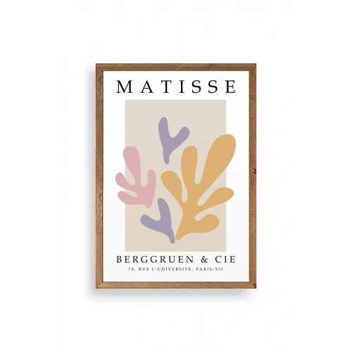 Soyut Ahşap Çerçeveli Tablo 17 x 23