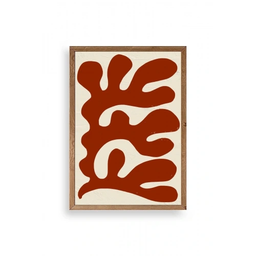 Soyut Ahşap Çerçeveli Tablo 17 x 23