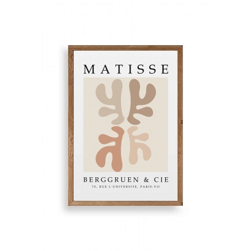 Soyut Ahşap Çerçeveli Tablo 23 x 30