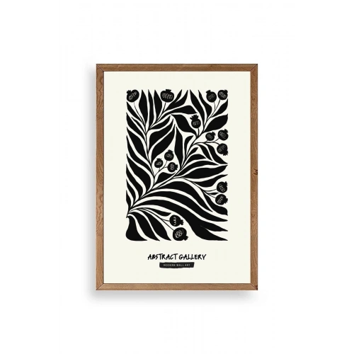 Soyut Ahşap Çerçeveli Tablo 23 x 30