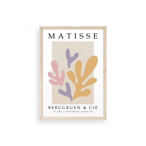 Soyut Ahşap Çerçeveli Tablo 23 x 30