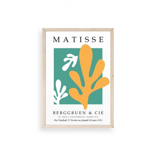 Soyut Ahşap Çerçeveli Tablo 23 x 30