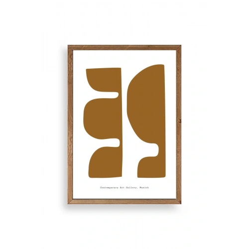 Soyut Ahşap Çerçeveli Tablo 23 x 30