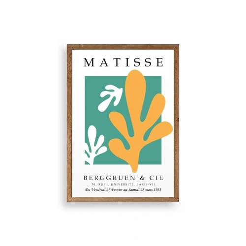 Soyut Ahşap Çerçeveli Tablo 23 x 30