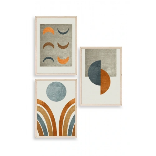 Soyut Ahşap Çerçeveli Tablo 23 x 30