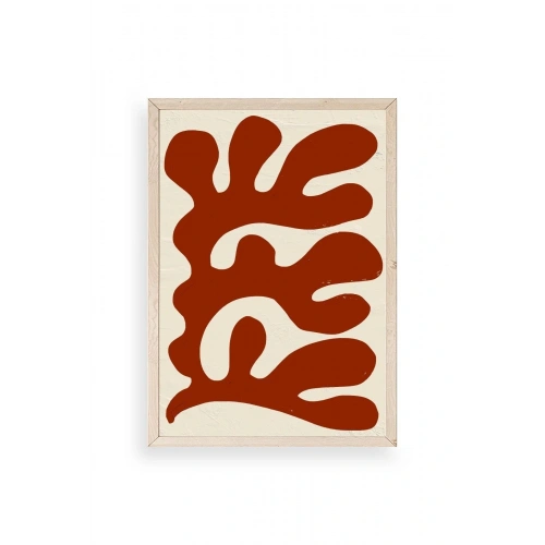 Soyut Ahşap Çerçeveli Tablo 23 x 30