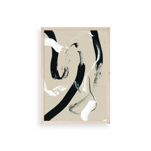 Soyut Ahşap Çerçeveli Tablo 23 x 30