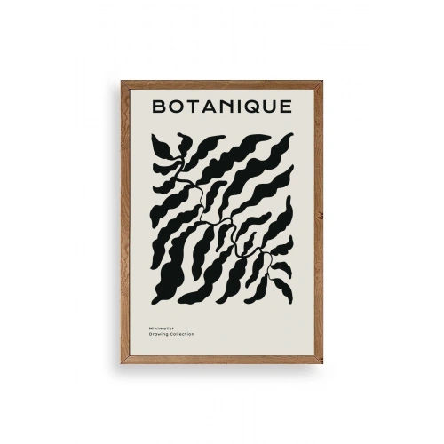 Soyut Ahşap Çerçeveli Tablo 30 x 42