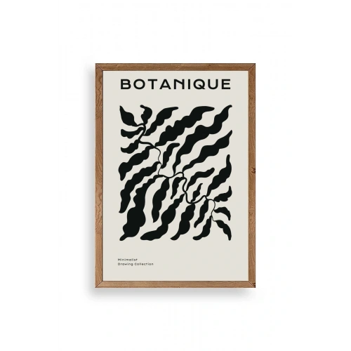 Soyut Ahşap Çerçeveli Tablo 50 x 70