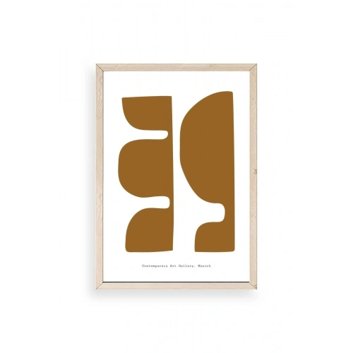 Soyut Ahşap Çerçeveli Tablo 50 x 70