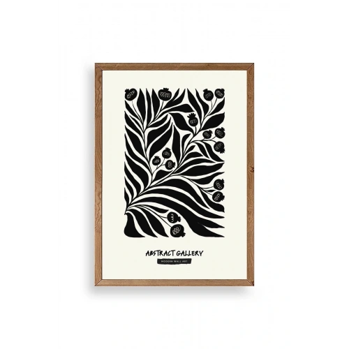 Soyut Ahşap Çerçeveli Tablo 50 x 70