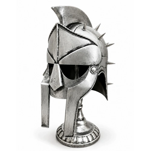 Spartalı Gladyatör Miğferi Biblosu - Metal - 45x20 cm Dekoratif Obje
