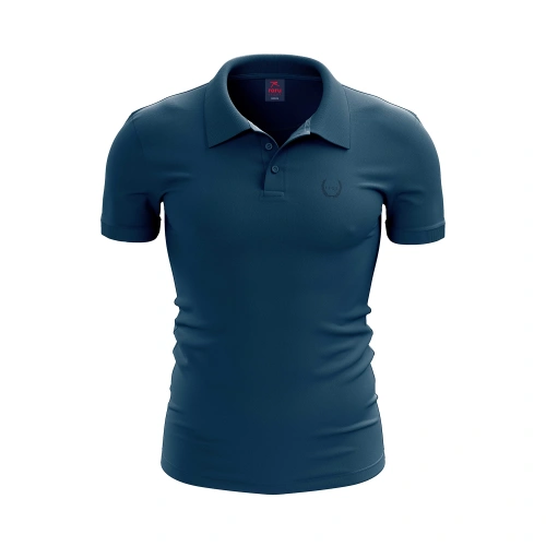 SPQR Polo T-Shirt SANCTUS İNDİGO