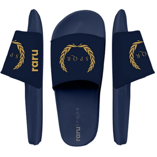 SPQR Slippers ROMAN NAVY BLUE