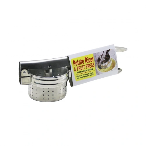 STAINLESS STEEL MANUEL KOLLU - ÇELİK METAL  PATATES EZİCİ - MEYVE SIKICI PRES (5365)