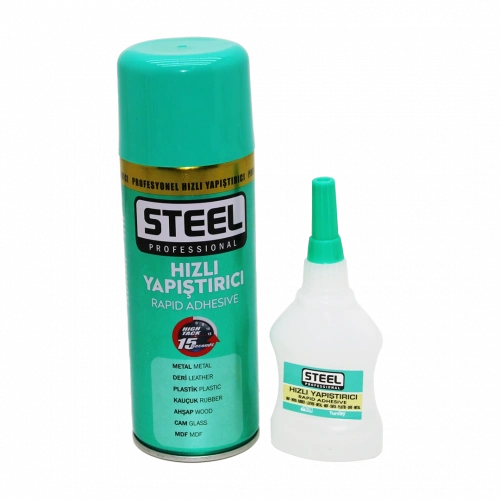 STEEL 400ML+60GR BÜYÜK HIZLI YAPIŞTIRICI (5365)