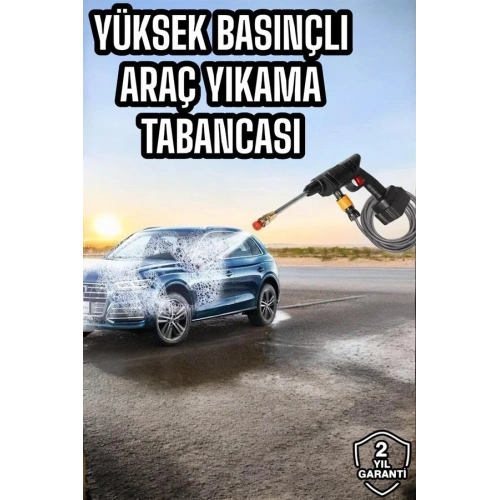 Su Basınçlı Yıkama Tabancası 15.000mah Bataryalı Set
