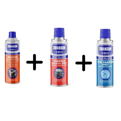 Swanson Works Torpido + Oto Parfüm + Motor Temizleyici (5365)