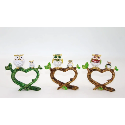 Сова модель 3 Сваровски в 2-х шт