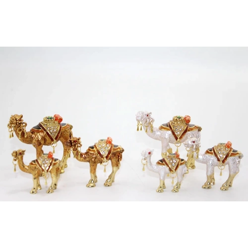 Swarovski Stone 3-Piece Camel Figurine Model 3