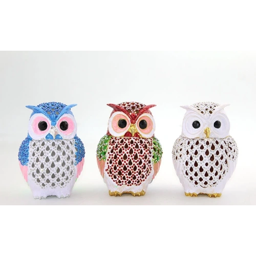 Сова Swarovski с одним камнем, модель 2