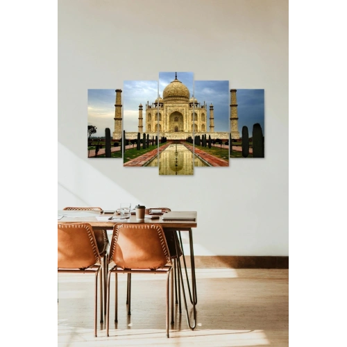 Taç Mahal 5 Parçalı Mdf Tablo 60 x 100