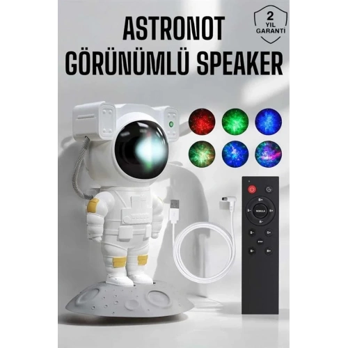Taşınabilir Astronot Projeksiyon Speaker Bluetooth Uyumlu
