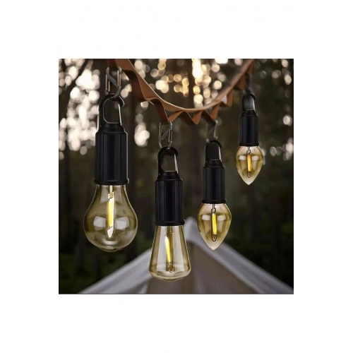Taşınabilir Şarjlı Led Ampül Outdoor Kamp Bahçe Lambası