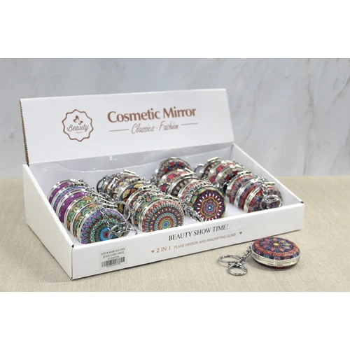 Ключница-брелок с зеркалом для рук модель 4