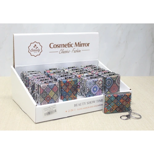 Ключница с зеркалом для рук с камнями, модель 9