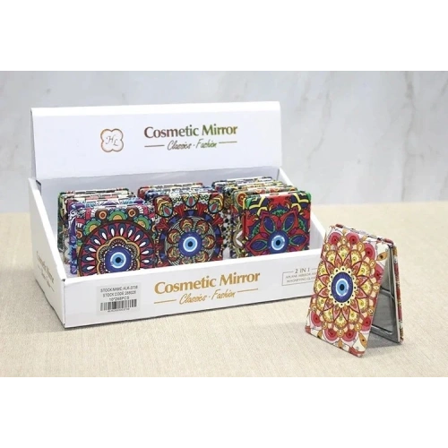 Taşlı El Aynası Dikdörtgen İnce