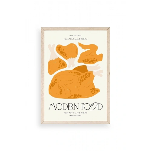 Tavuk Ahşap Çerçeveli Tablo 17 x 23