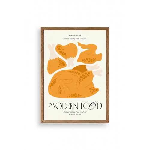 Tavuk Ahşap Çerçeveli Tablo 17 x 23