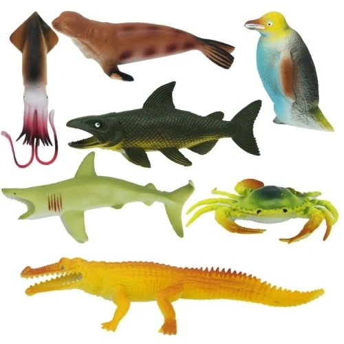Temalı Hayvanlar Poşetli 10lu Set (okyanus Model)